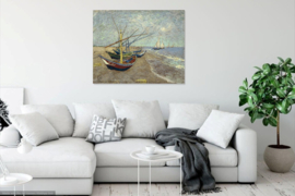 Van Gogh, Vissersboten op het strand van Saintes-Maries