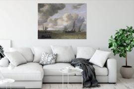 Van Goyen, Riviermond met zeilboten