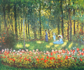Monet, De familie van de kunstenaar in de tuin