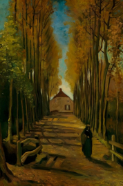 Van Gogh, Populierenlaan in de herfst