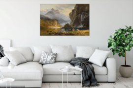Bierstadt, Indianen speervissen