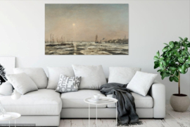 Mesdag, Riviergezicht met ijsgang