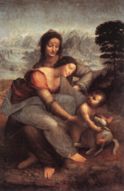 Da Vinci, De maagd en kind met de Heilige Anna