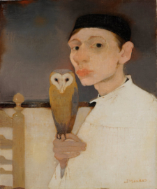 Mankes, Zelfportret met uil