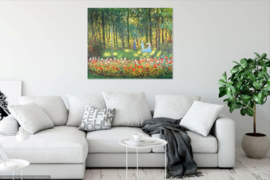 Monet, De familie van de kunstenaar in de tuin