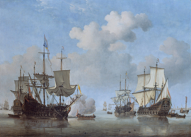 Van de Velde, Nederlandse schepen die voor anker komen