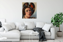 Toorop (Charley), Zelfportret tegen palet