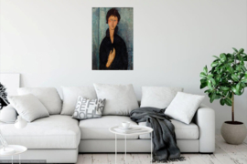 Modigliani, Vrouw met blauwe ogen