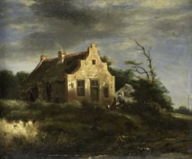 Van Ruisdael, Boerenhuis in rotsachtig landschap