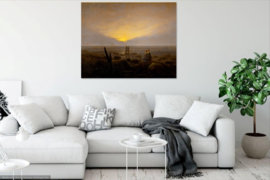 Friedrich, Opkomst van de maan boven de zee