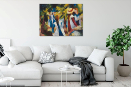 Macke, Meisjes onder de bomen