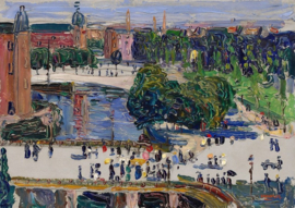 Kandinsky, Amsterdam, zicht vanuit het raam