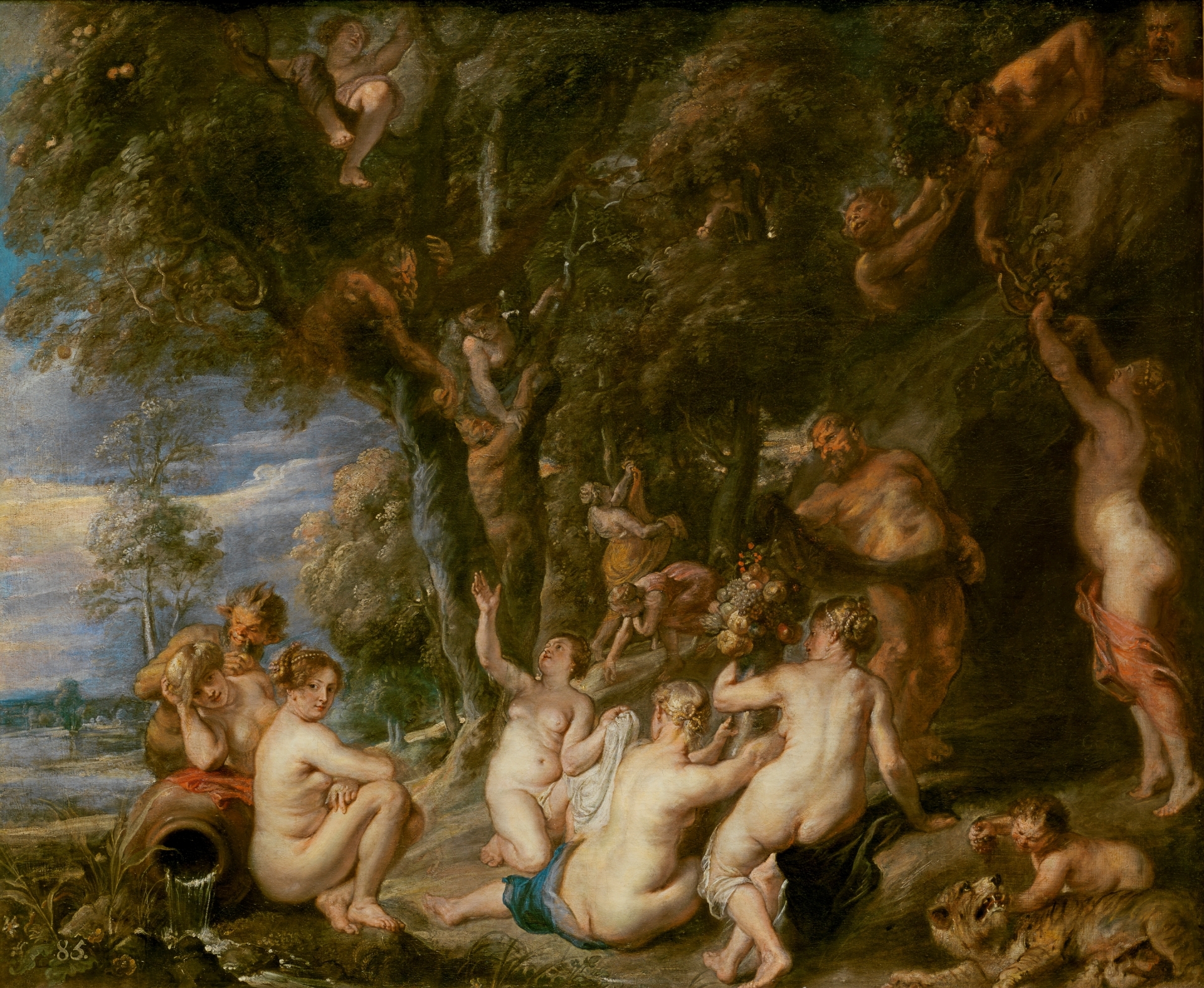 Rubens, Nimfen en saters