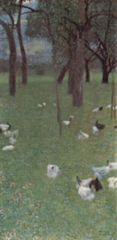 Klimt, Na de regen (tuin met kippen)