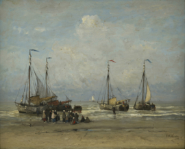 Mesdag, Binnenkomst van een vissersvloot