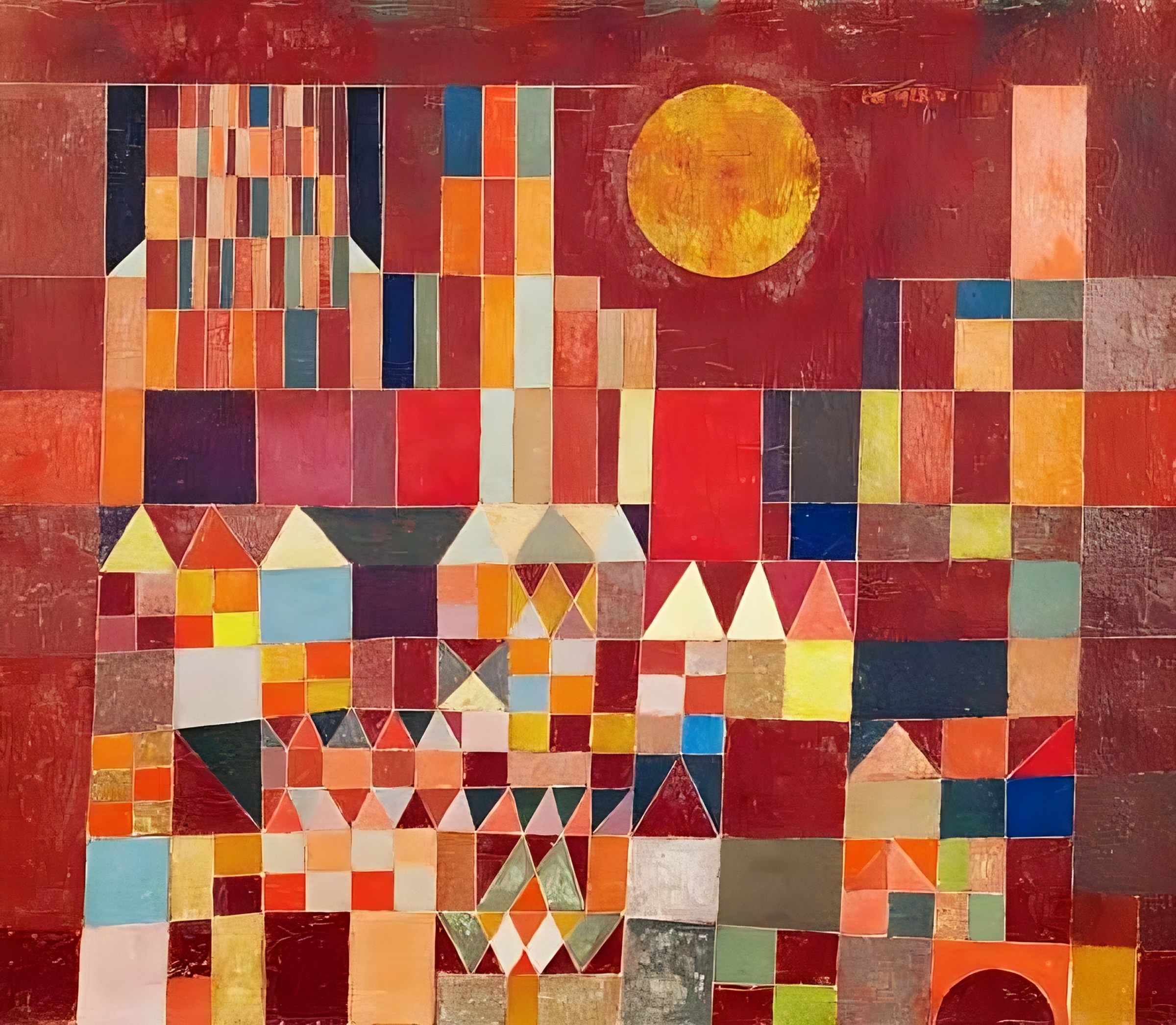 Klee, Kasteel en zon