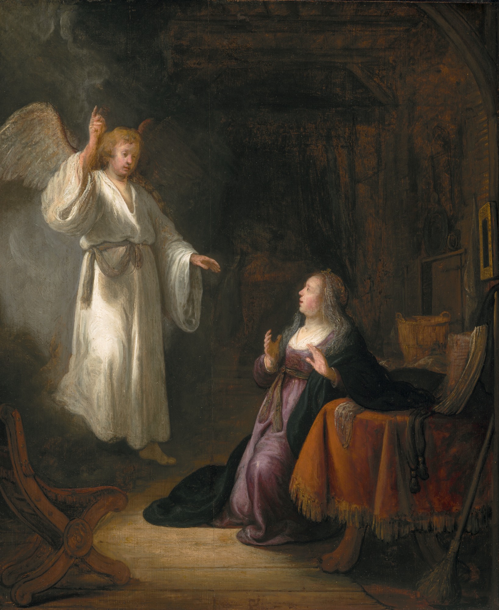 Rembrandt, De aankondiging