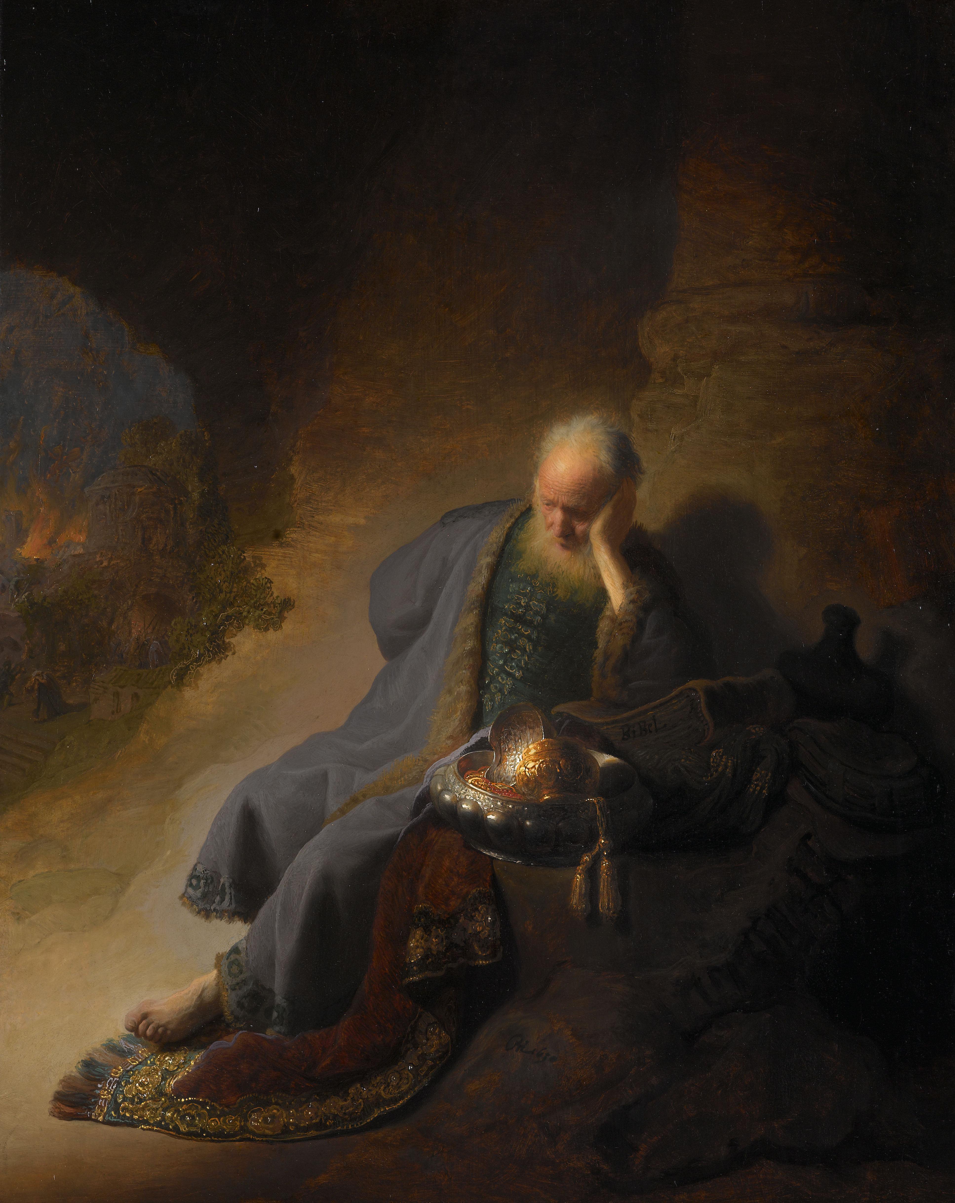 Rembrandt, Jeremia treurend over de verwoesting van Jerusalem