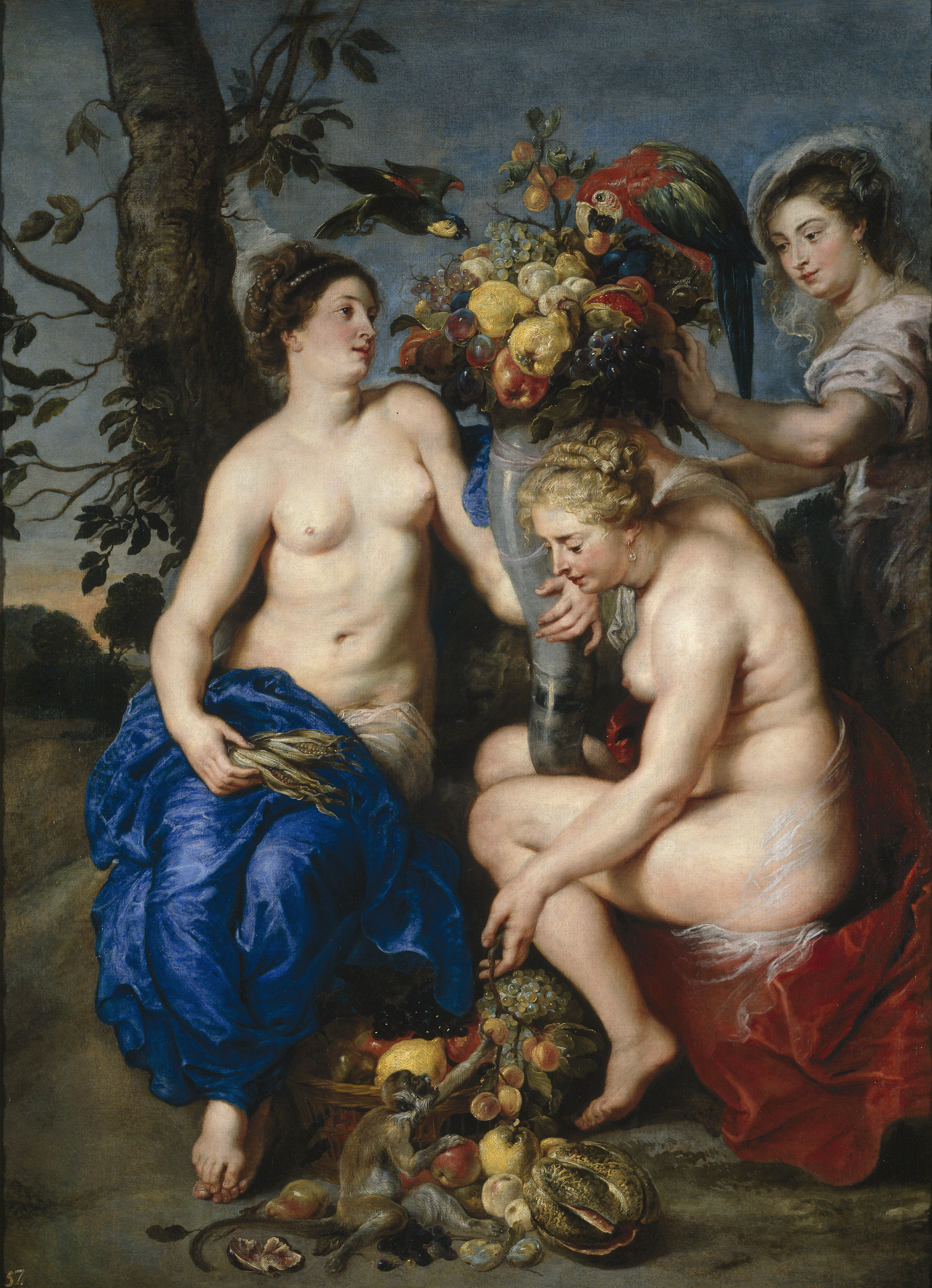 Rubens en Snijders, Ceres met twee nimfen