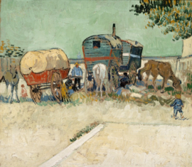 Van Gogh, Zigeuners met woonwagens