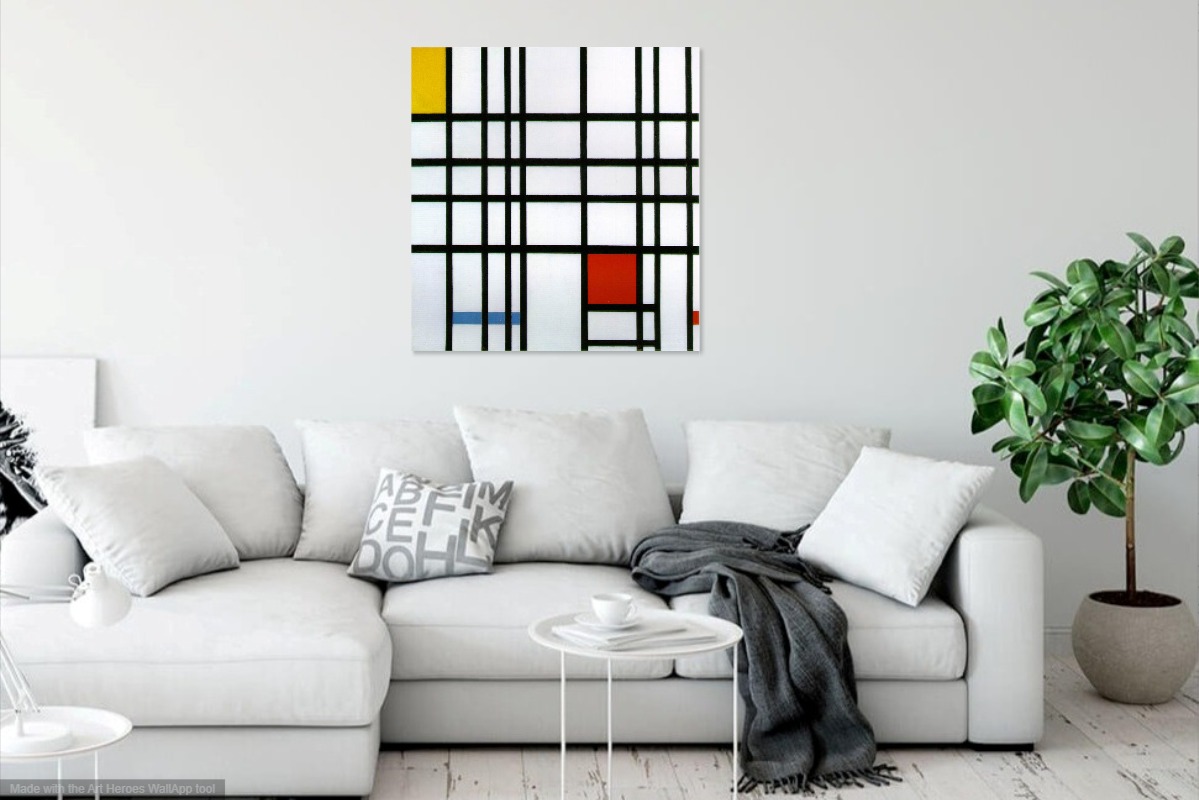 Mondriaan, Compositie met rood, geel en blauw