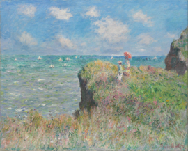 Monet, Klifwandeling in Pourville