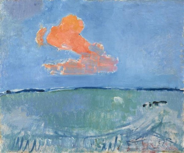 Mondriaan, De rode wolk