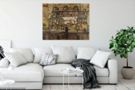 Schiele, Huismuur aan de rivier