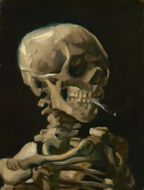 Van Gogh, Kop van een skelet met sigaret