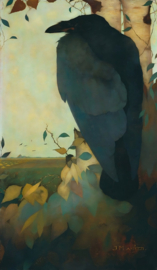 Mankes, Raaf op een berkenboom