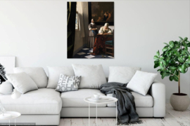 Vermeer, Schrijvende vrouw met dienstbode