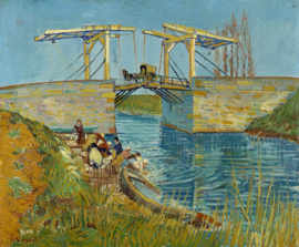 Van Gogh, Ophaalbrug van Arles met wassende vrouwen