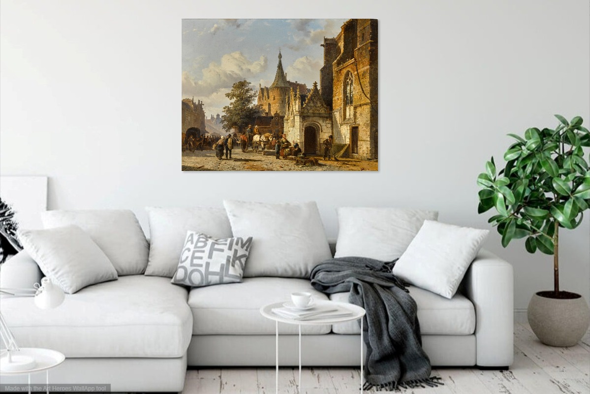 Springer, Zicht op het kerkplein in Alkmaar