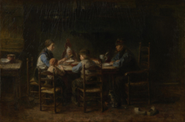 J. Israëls, Boerengezin aan de maaltijd