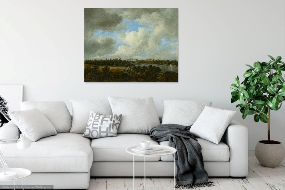 Van Ruisdael, Gezicht op Amsterdam vanaf de Amsteldijk