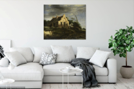 Van Ruisdael, Boerenhuis in rotsachtig landschap