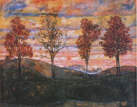 Schiele, Vier bomen