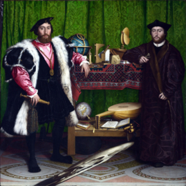 Holbein, Portret van de Franse ambassadeurs De Dinteville en De Selve