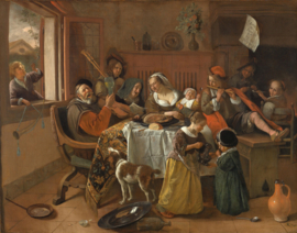 Steen, Het vrolijke huisgezin (het huishouden van Jan Steen)