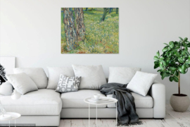 Van Gogh, Boomstammen in het gras