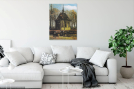 Van Gogh, Het uitgaan van de Hervormde kerk in Nuenen