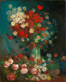 Van Gogh, Stilleven met akkerbloemen en rozen
