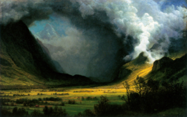 Bierstadt, Storm in de bergen