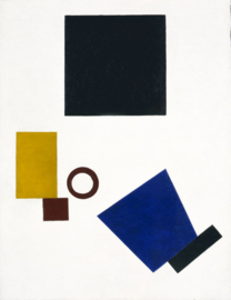 Malevich, zelfportret in twee dimensies