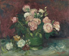 Van Gogh, Vaas met pioenen en rozen