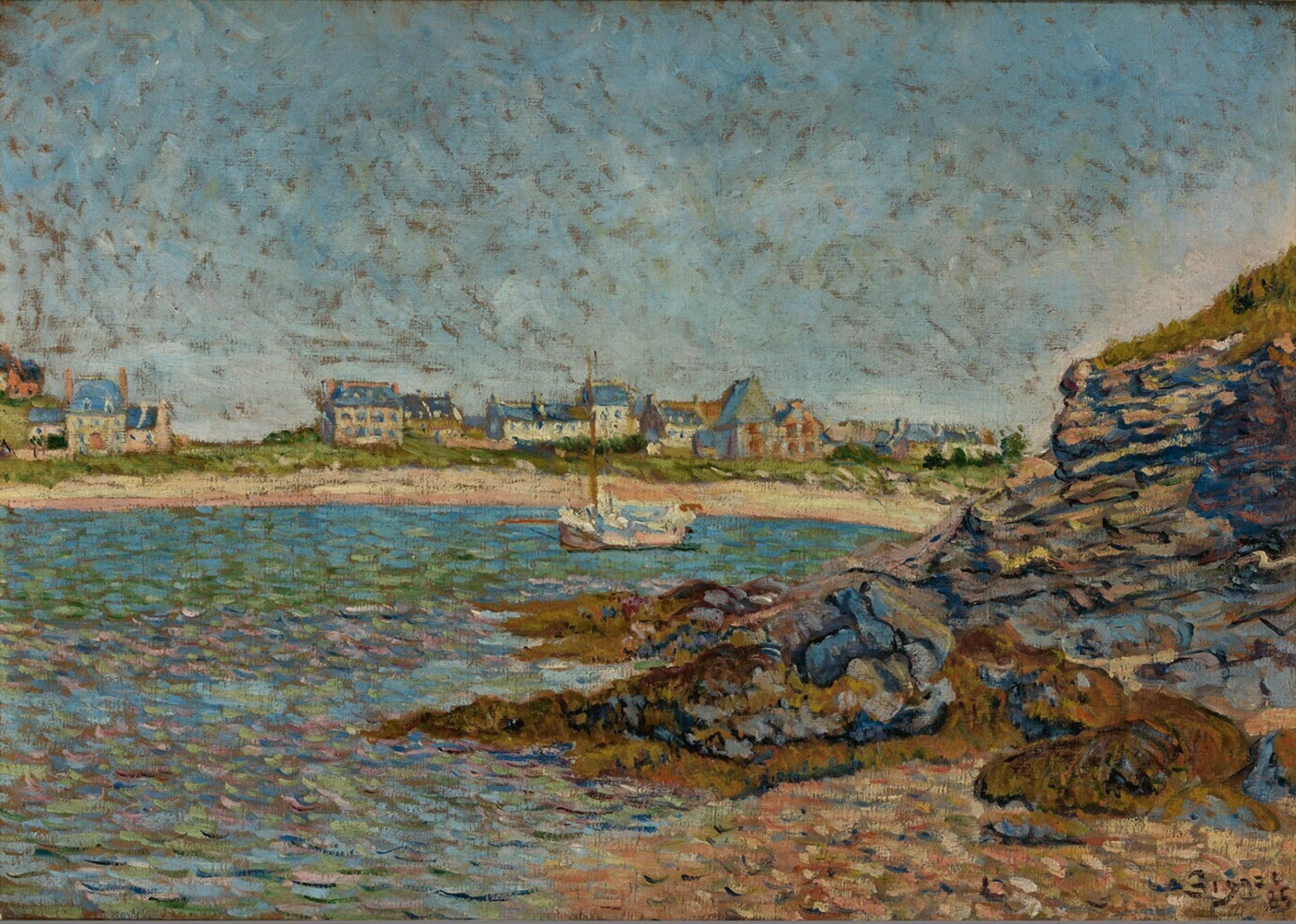 Signac,  Zicht op de haven, Saint-Briac