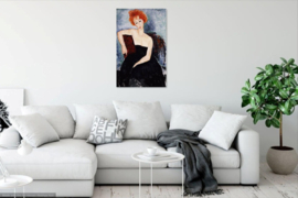 Modigliani, Jonge roodharige in avondjurk