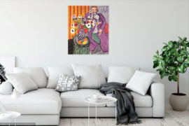 Matisse, Paarse jurk en anemonen