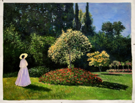 Monet, Vrouw in de tuin