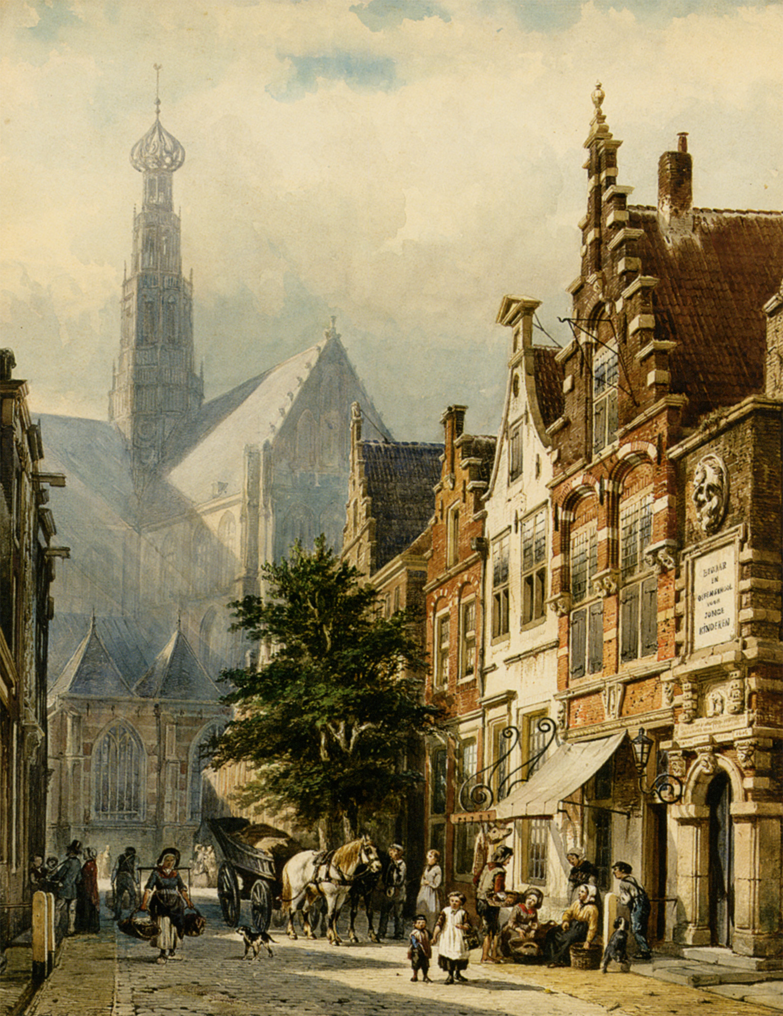 Springer, Veel figuren in de straten van Haarlem